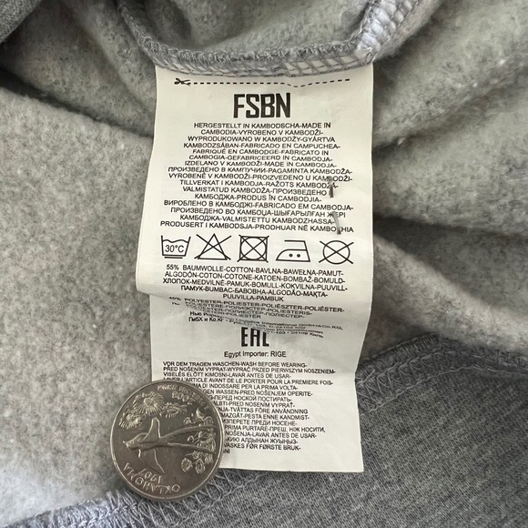 FSBN Mens XL Gray Sup?‎ Graphic Print Long Sleeve Pullover Sweatshirt - Picture 4 of 7